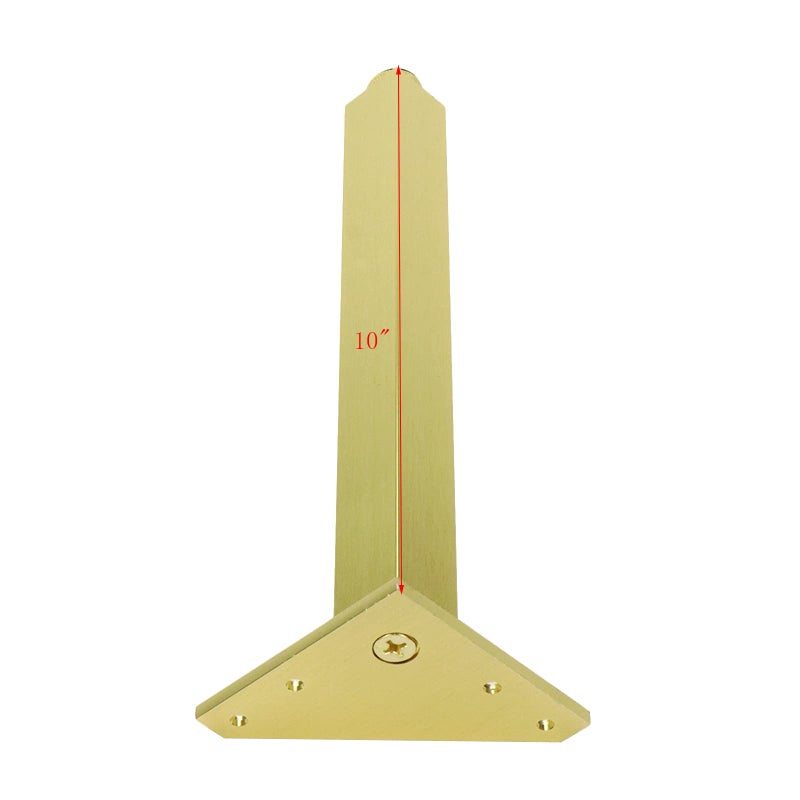 Geesatis 4 Pcs Adjustable Sofa Legs Height 10inch / 250mm Coffee Table Furniture Legs Cupboard Cabinet Feet Legs,Gold Finished Legs - Image 2